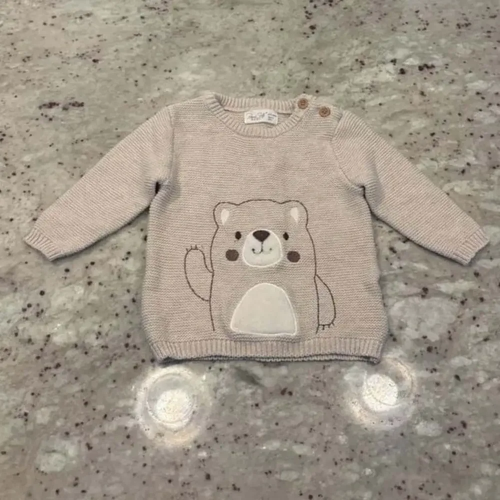 Rene‎ Rofe Bear Knit Sweater